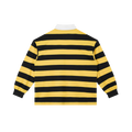 404ASTERISKS Collared Color Block Stripe Polo Shirt Streetwear-1